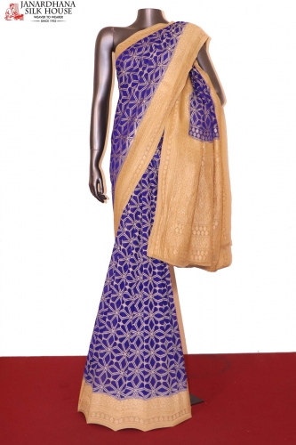 Handloom Banarasi Khaddi Georgette Silk Saree